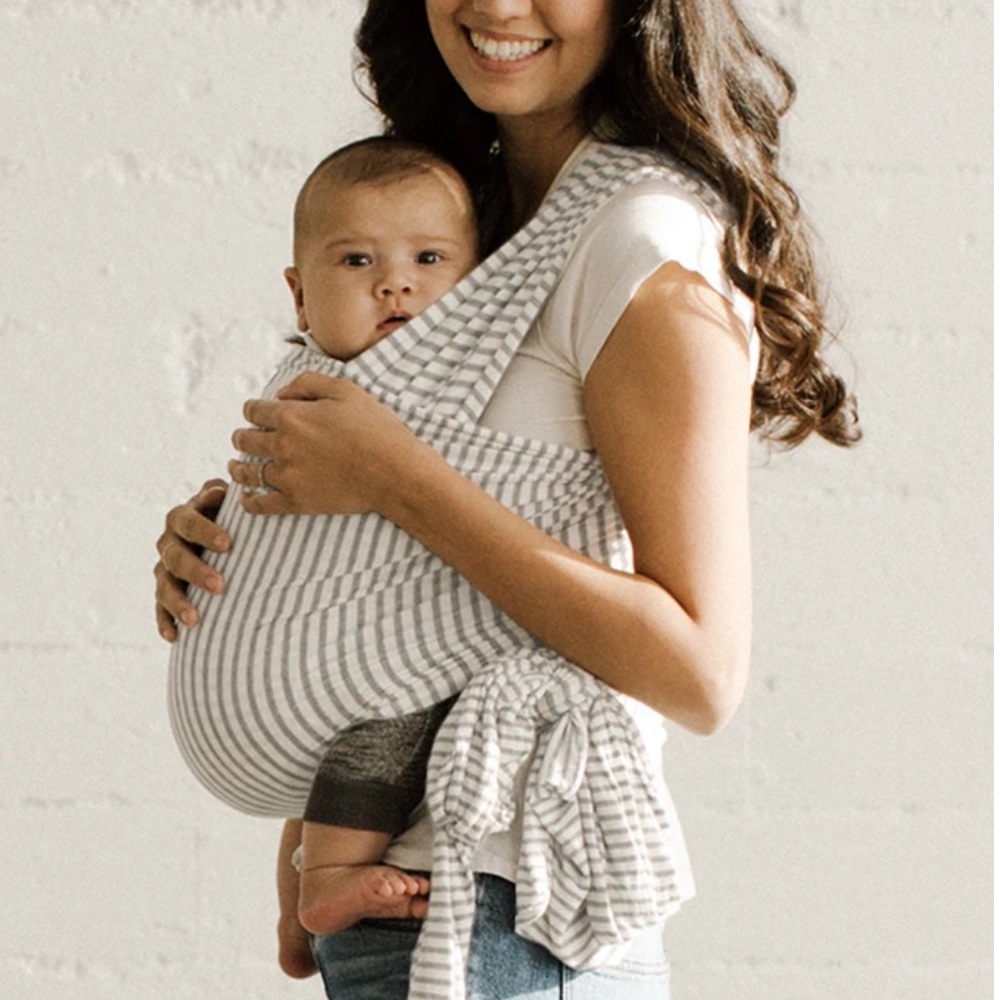Silly Wrap Natural & Grey Stripe